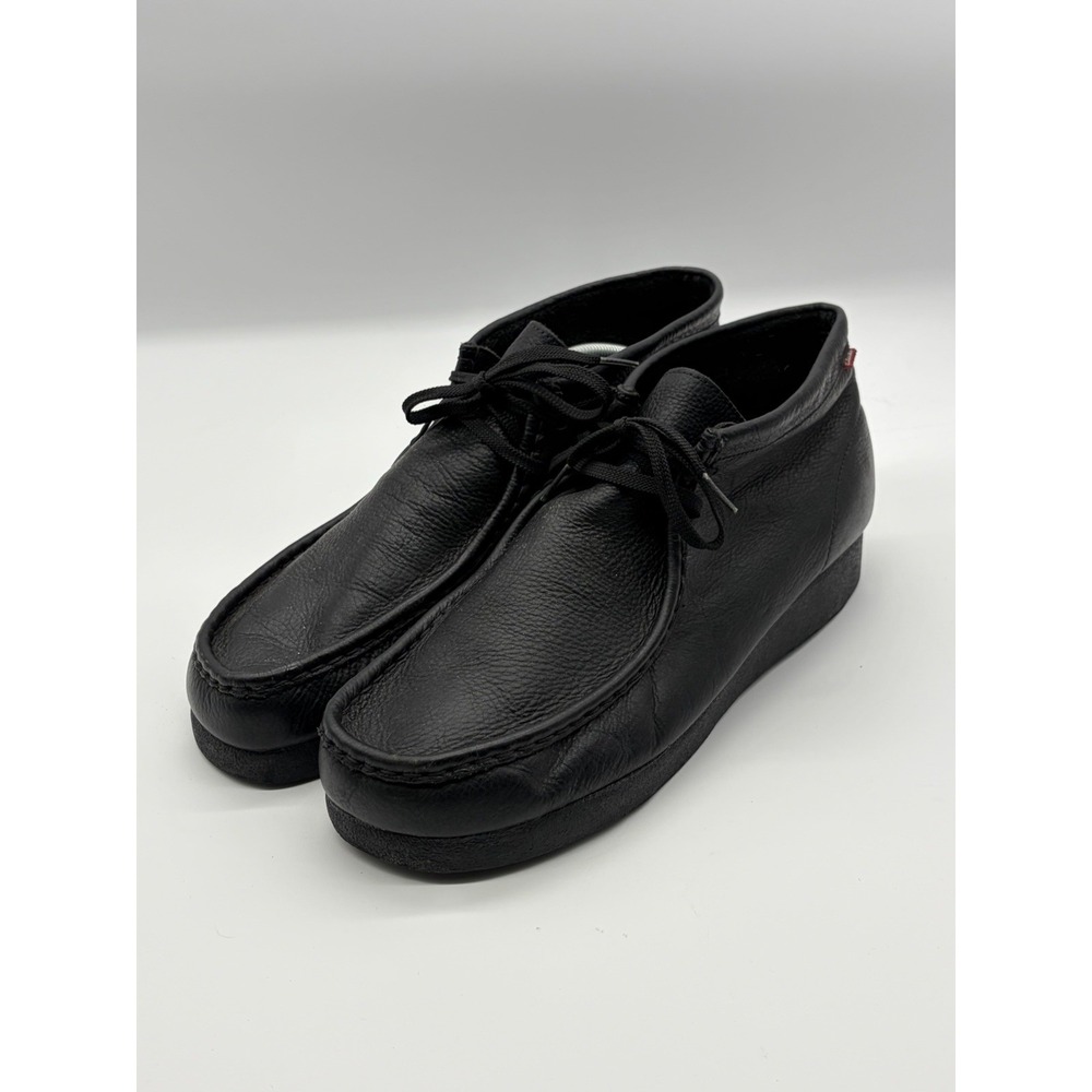 CLARKS Wallabee Shoes Men's Brack Leather Oxford Lace-up Mid - US 13